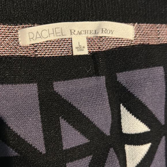 Rachel Roy L Pencil Skirt Geometric Print Stretch Knit - Picture 2 of 3